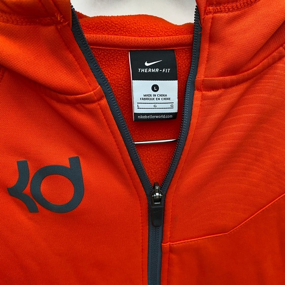 Youth Kevin Durant Nike Therma-Fit Full Zip Athletic Hoodie Jacket - Picture 5 of 13